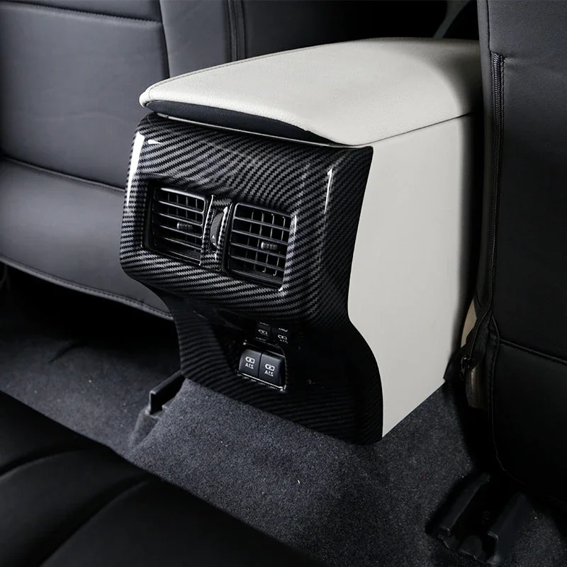 Car Accessories For Toyota Camry Xv70 2018 2019 2020 2021 2022 2023 Rear Air Outlet Vent Trims Cover Anti-kick Pad ABS Adornment