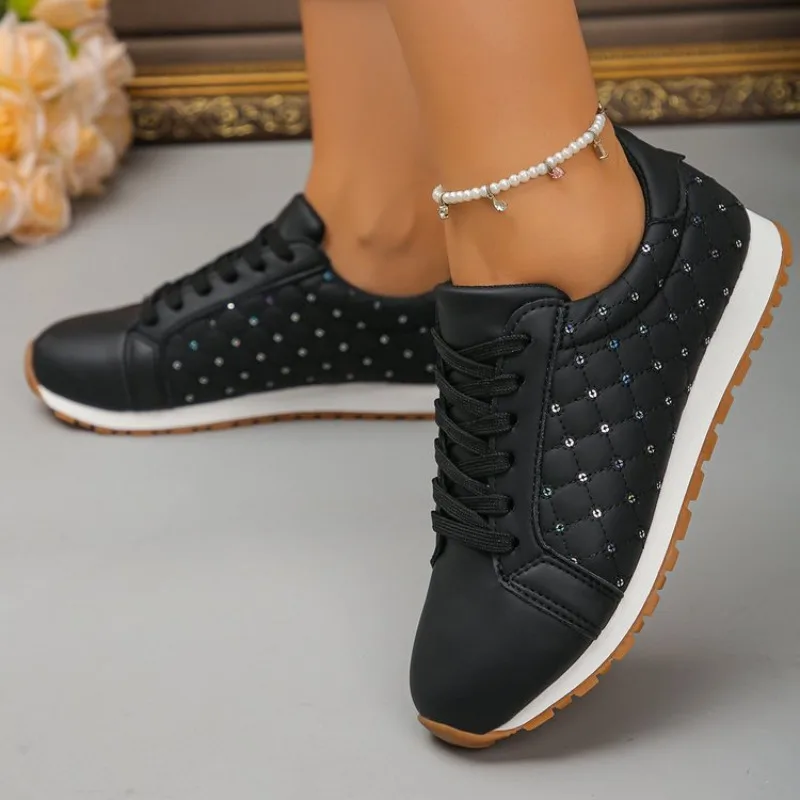 Women's Sneakers Round Toe Flat Heel Lace-Up  Casual Daily Classic Outdoor Walking Shoes