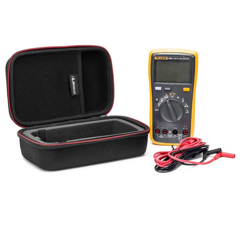 Fluke 디지털 멀티미터 휴대용 케이스, Fluke 117, 115, 116, 177/233, Fluke 101, 106, F15B + F18B + 이상에 적합 (DIY 폼 포함)