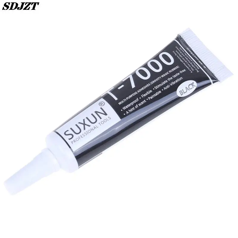 1pc T-7000 Black Body Rubber Super Sealant Mobile Phone Touch Screen Repa Epoxy Resin T7000 Super Black 15ml Liquid Glue