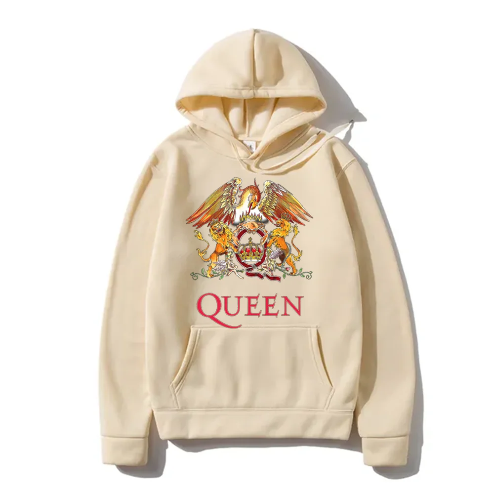 Queen Band Hoodie Hard RocK Autumn Winter Hip Hop Designer Fleece Pullover Sweater Sweatshirts Clothes