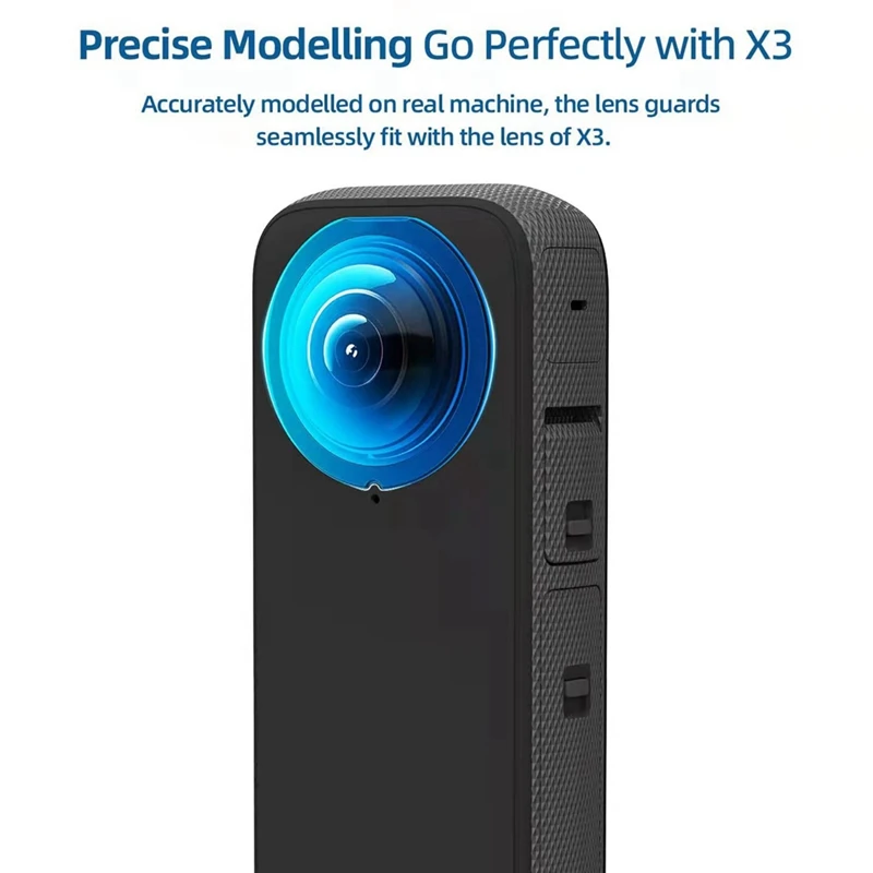 Voor Insta 360X3 Camera Beschermende Accessoires, Kleverige Lens Beschermset Siliconen Case Scherm Gehard Glas Film Protector Duurzaam