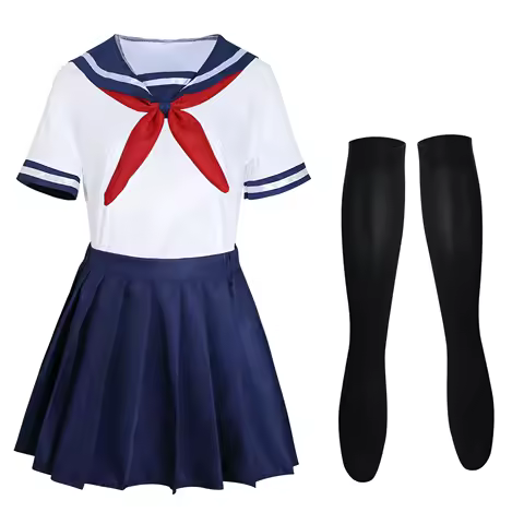 Game Ayano Aishi Cosplay Anime Costume Yandere Simulator Yandere Chan Sailor Suit High School Jk Uniforms Dress Up Outfits Party