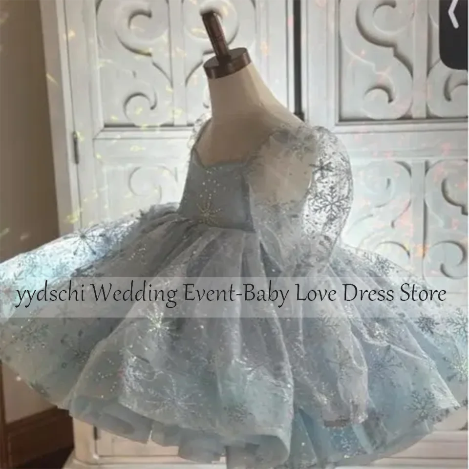 Customized Flower Girl Dresses 2024 Girls Bridesmaid Dresses Puffy Party Dresses Formal Princess Gowns For Wedding Party Tulle