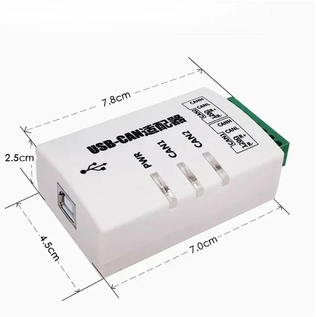 Factory Direct BB Professional USB-CAN Analyzer, 2 Ports USBCAN II ZLG Compatible (CANopen/J1939/DeviceNet)​