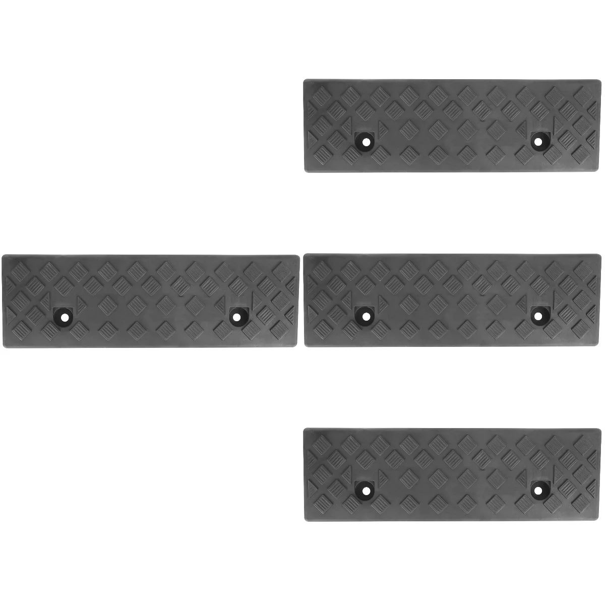 4 PCS Step Mat Truck Ramp Home Plastic Slope Motorcycle Scooter Portable Loading Threshold