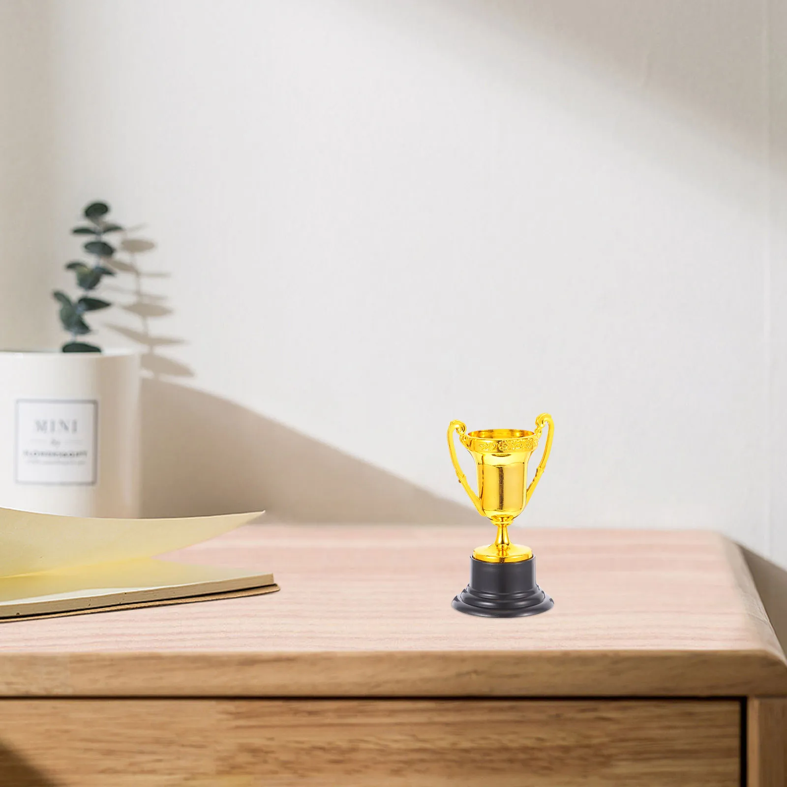 10Pcs Bright Plastic Small Award Trophies Space Saving Reward Cups for Classrooms Parties Learning Incentives Recognition