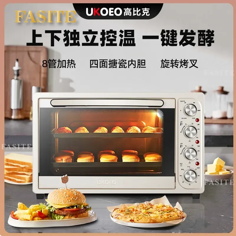 For Electric Oven 52L Large Capacity Automatic Baking Function Household Kitchen Appliance