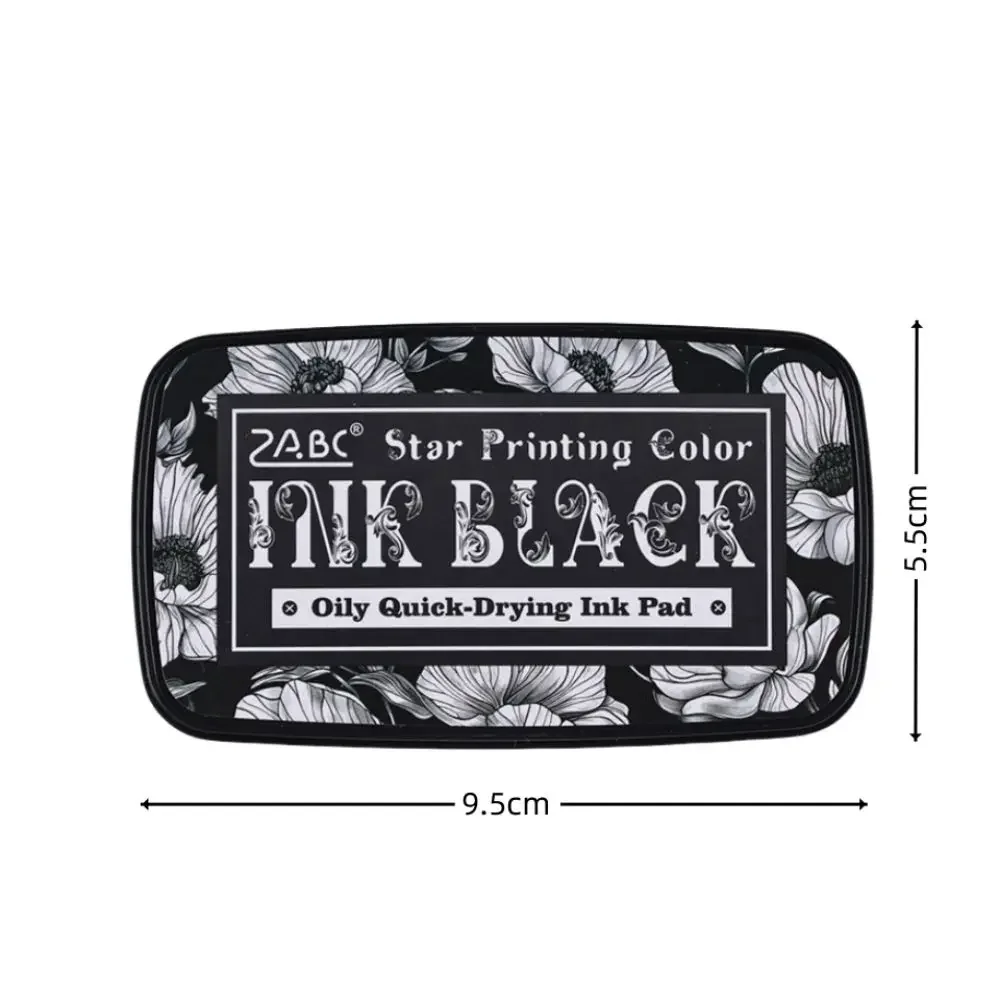 Portable Colorful Ink Pad Easy to Use Rectangular Inkpad School Accessories Student Supplies for Planner Stamps Scrapbook