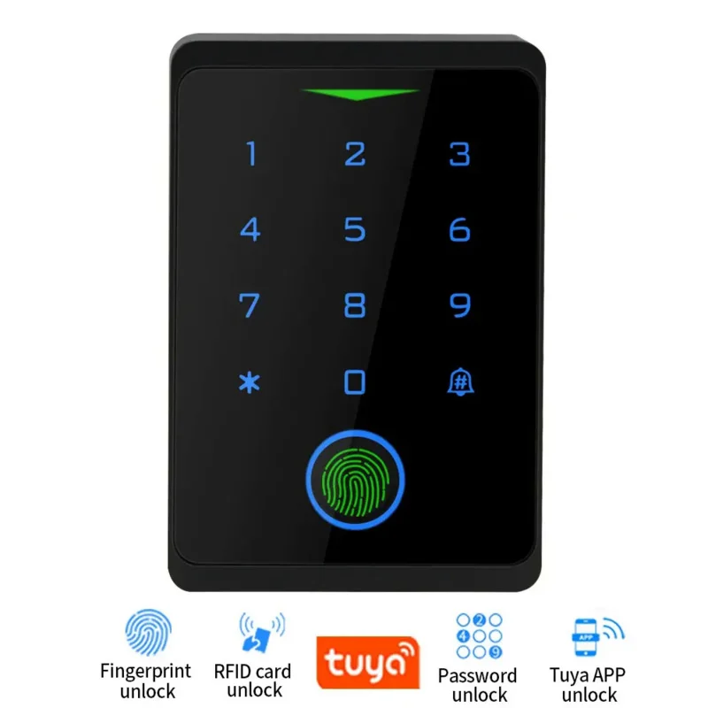 

TuyaAPP Password unlockFingerprint Sliding Door Lock2.4G WIFI Access Control Standalone Keypad Fingerprint RFID Card Door Entry