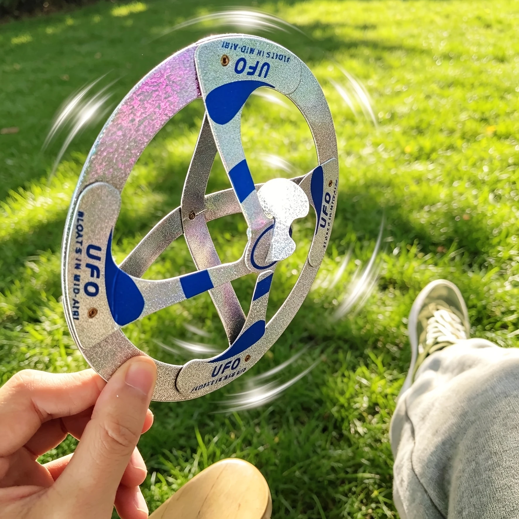 UFO floating magic props, floating toys in the air, creative magic toys, suitable for street performances and interactive party