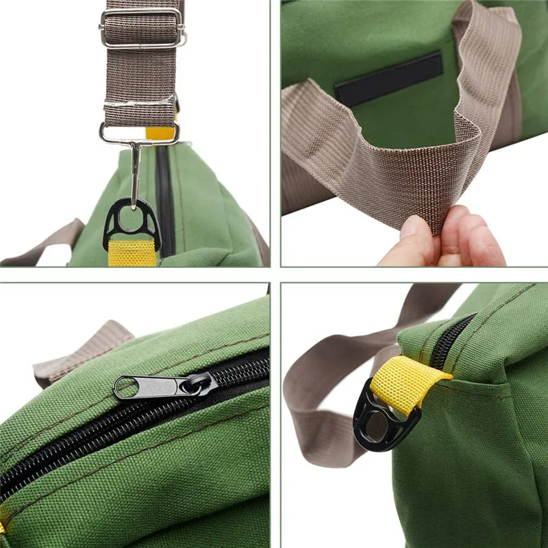 Urijk 1pc Portable Waterproof Oxford Canvas Hand Tool Storage Carry Bags Pliers Metal Toolkit Parts Hardware Parts Organizer