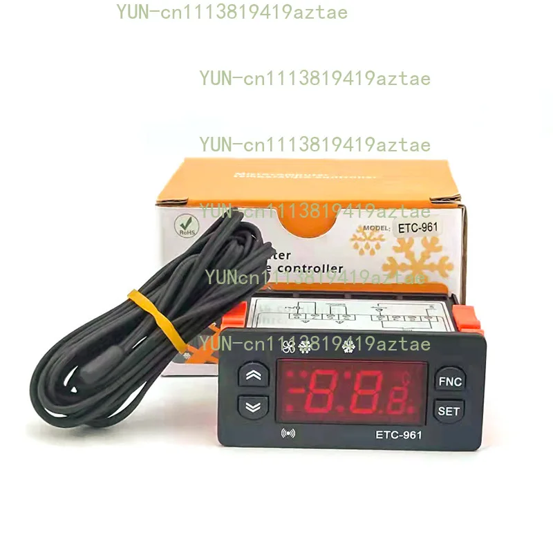 ETC-961 Temperature Controller Refrigeration Defrost Alarm Calibration Cooler Freezer 220V