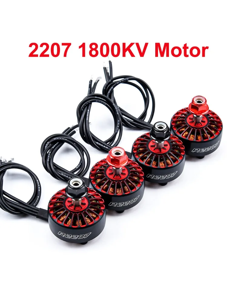4 STUKS 2207 1800KV 3-6 S Borstelloze Motor CW CCW Voor Mark4 5 inch FPV RACER Quadcopter RC Racing Drone Vliegtuigen Multicopter - afbeelding 2