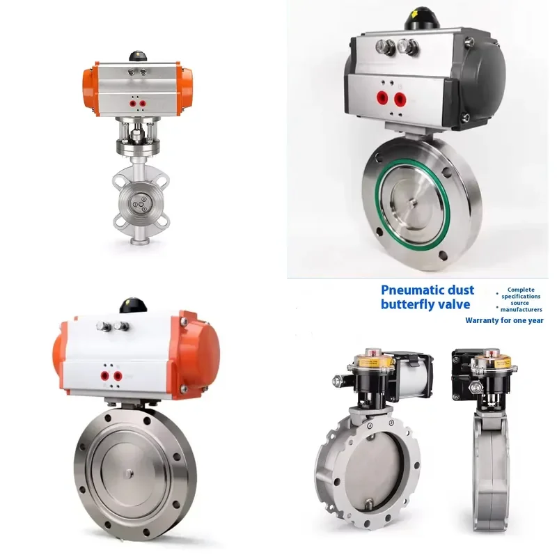 D673W-16P/C Pneumatic Wafer-Type Three Eccentric Stainless Steel 304/316L 4 Inch Port Size Normal Temperature Butterfly Valve