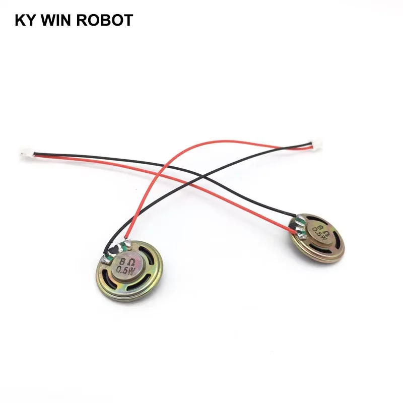 2pcs New Ultra-thin speaker 8 ohms 0.5 watt 0.5W 8R speaker Diameter 23MM 2.3CM thickness 5MM with PH2.0 terminal wire length 10