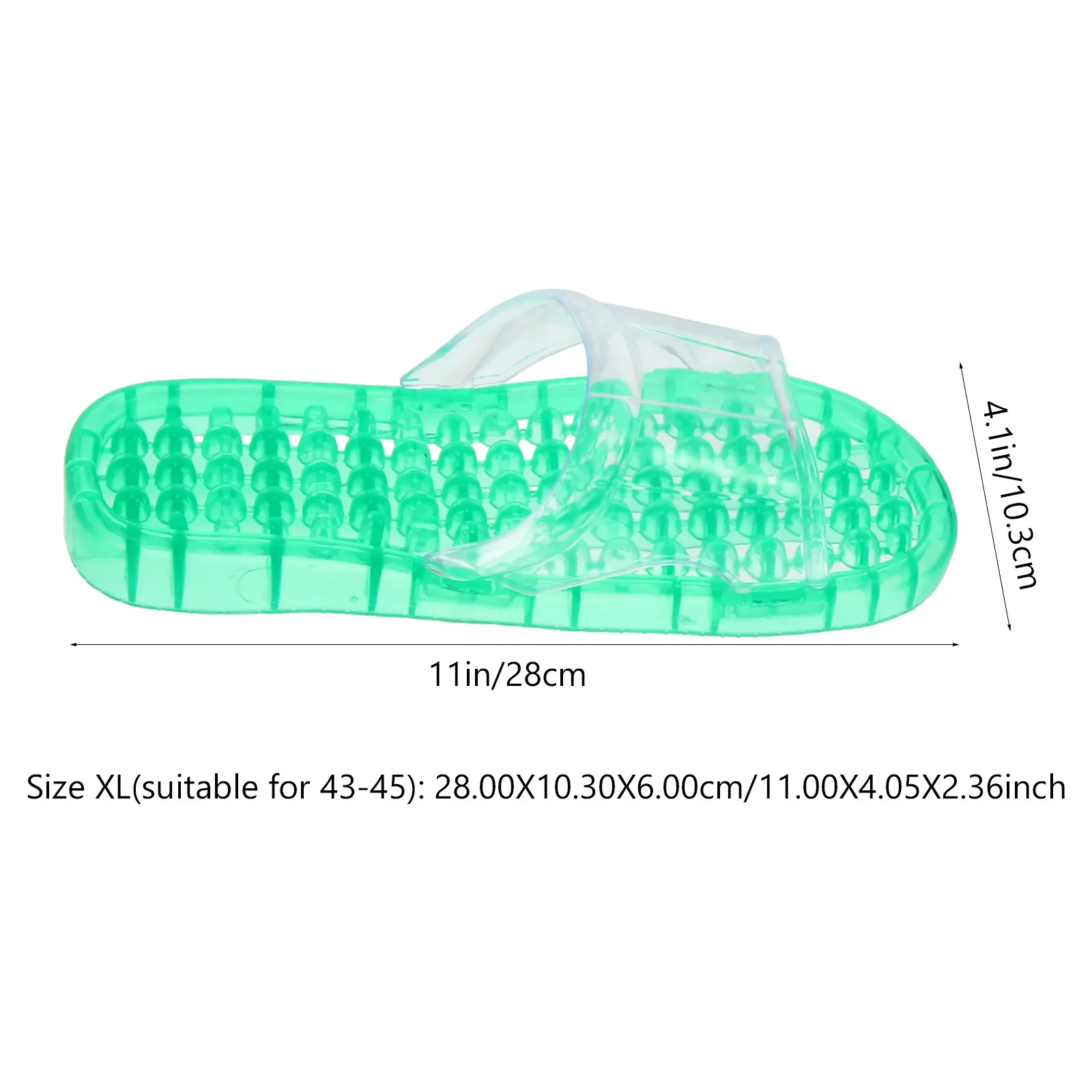 1Pair Hollowed-Out Massaging Slippers Quick Drying Breathable Anti-Slip Lightweight Comfortable Home Indoor Bathroom Foot