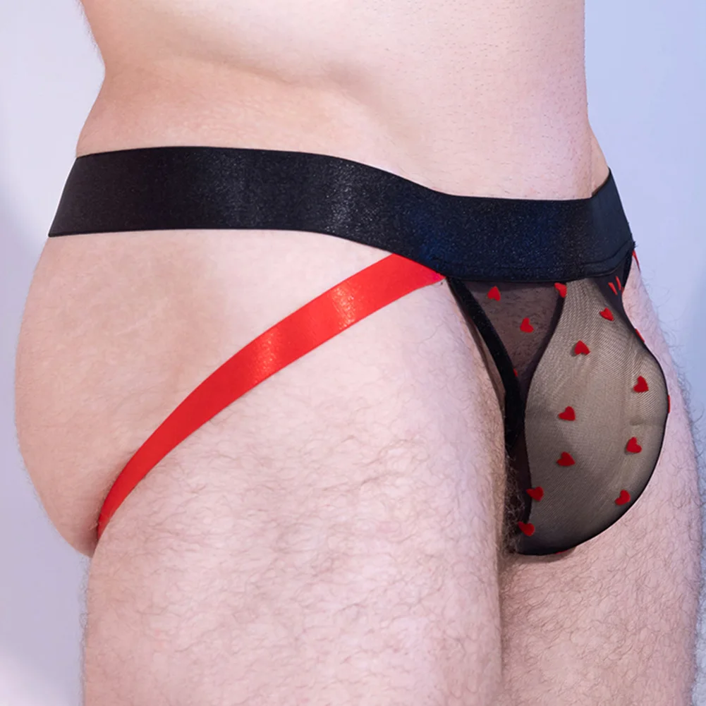 

Мужские сетчатые стринги, сексуальные трусы-бикини с вырезом, без спинки, очень горячее дышащее нижнее белье