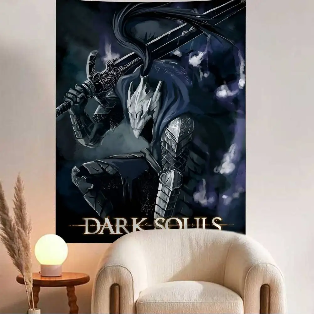 Horror Dark Fantasy D-Dark Soul Game DIY Wall Tapestry For Living Room Home Dorm Decor Wall Art Decor