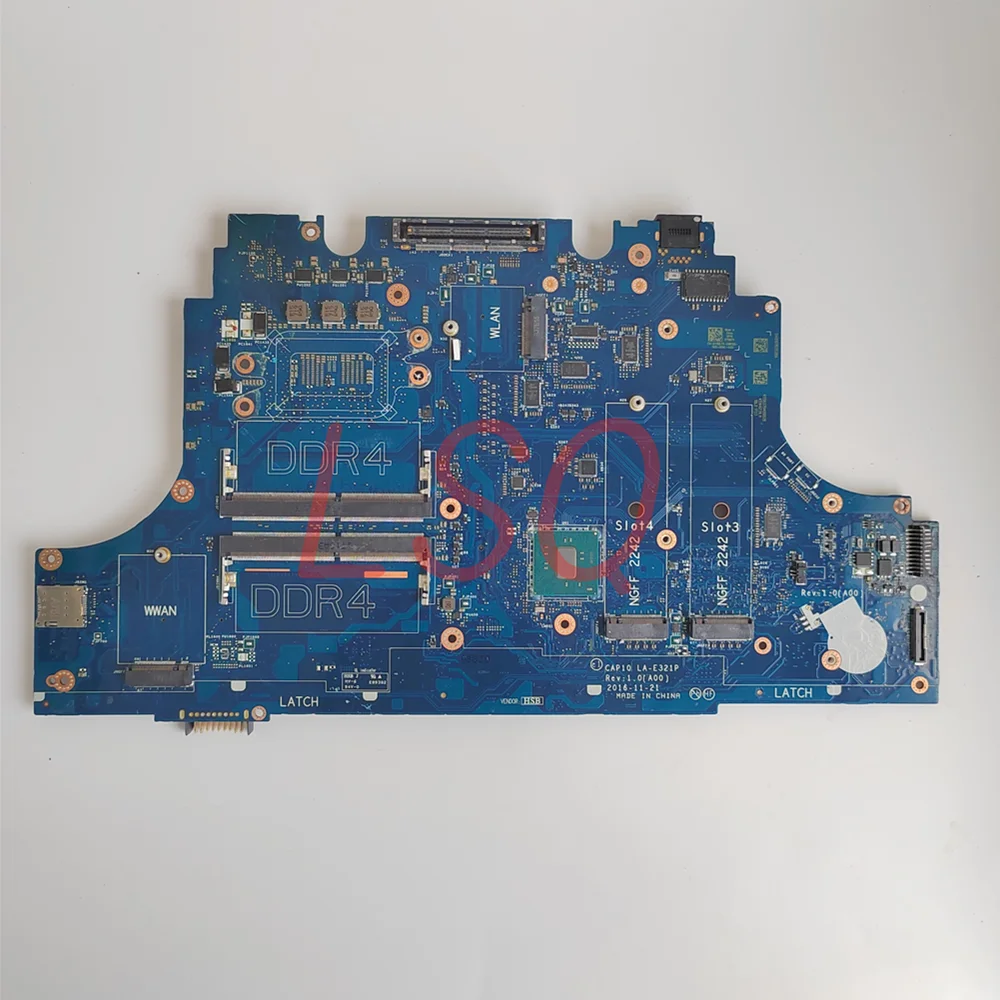 LA-E321P For Dell Latitude 7720 Laptop Motherboard With CPU E3 i7 CN-0Y867X Y867X Y72J3 0Y72J3 100% Test OK