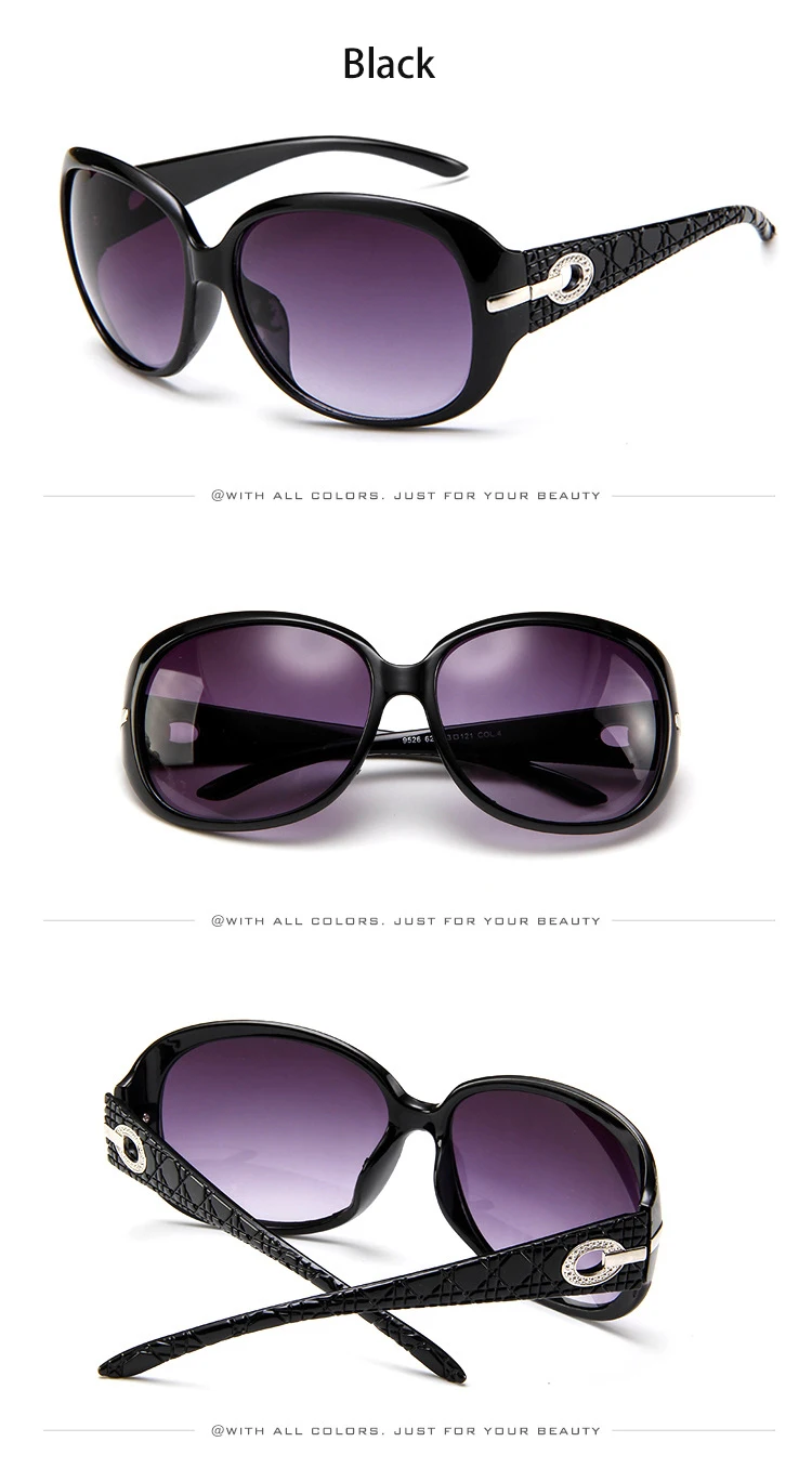 Damen-Sonnenbrille Elegante Komfortable Sonnenbrille Modischer Hohlstil Sonnenbrille Großer Rahmen Outdoor-Brille Sommer UV400 – Detail 4