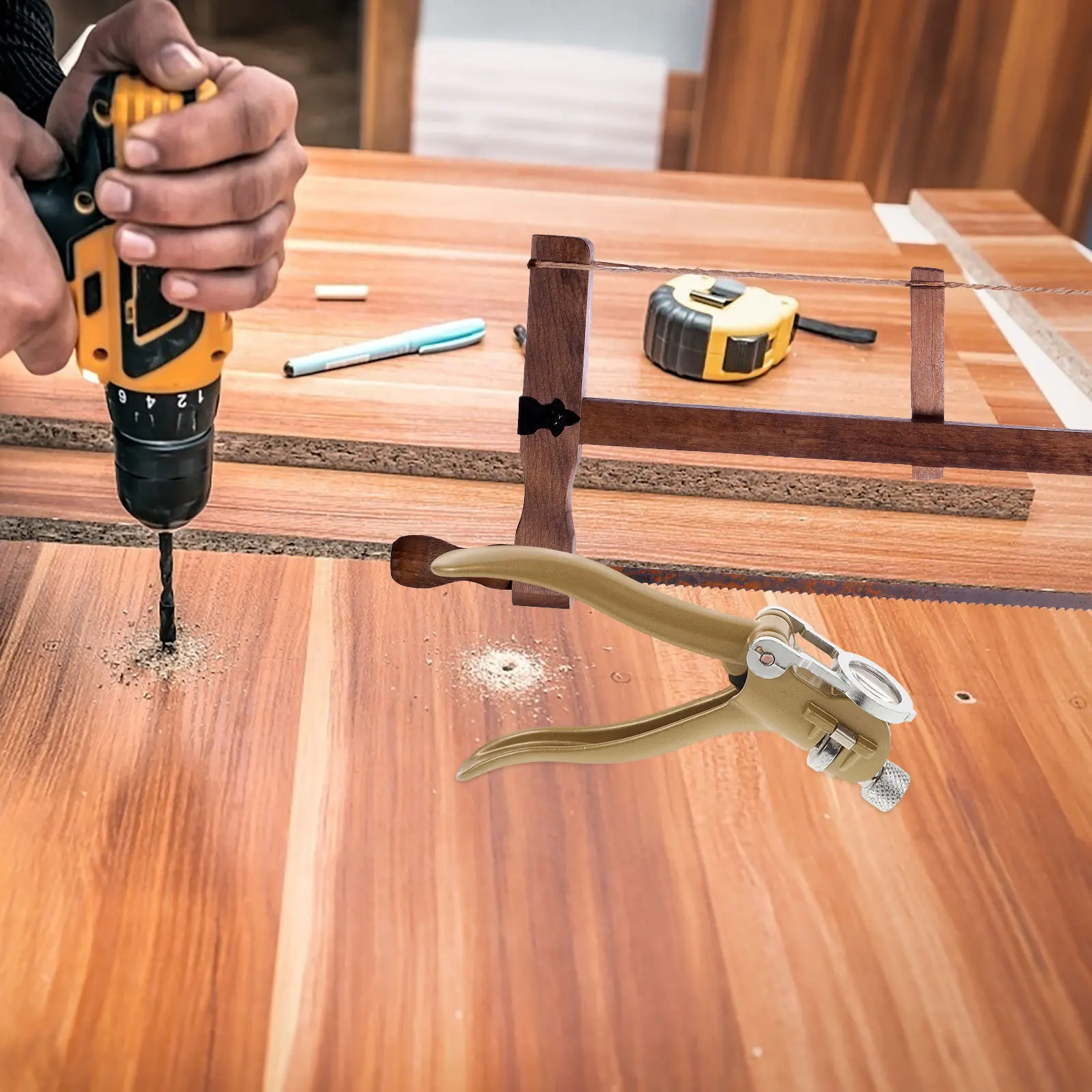 

Saw Set Plier with Magnifier Steel Manual Woodworking Tool for Precise Teeth Adjustment and Optimal Cutting Efficiency