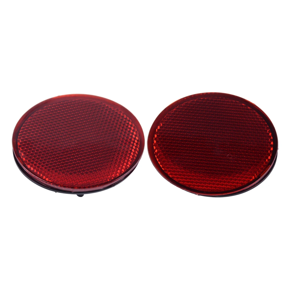 beler NEW 2Pcs Red Left & Right Rear Bumper Round Reflectors Fit for Nissan QASHQAI 2007 2008 2009 2010 2011 2012 2013 2014 2015