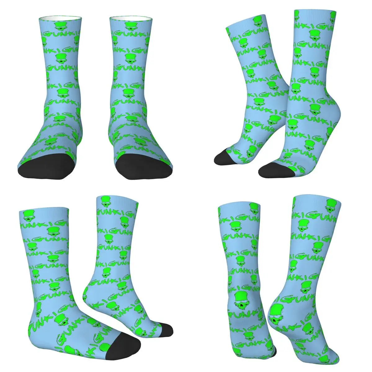 Gunki شعار الصيد الجمجمة الصيد Gunki الجوارب Harajuku جوارب فائقة النعومة كل موسم الجوارب الطويلة للجنسين هدايا عيد الميلاد