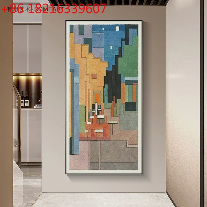 Entry entrance decorative painting high sense living room mural staircase corridor corridor vertical painting