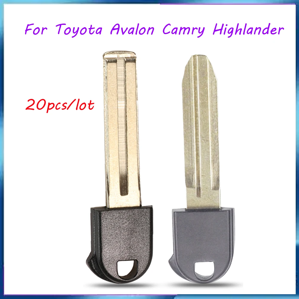 Jingyuqin New 20ps Remote Car Key Insert Blade Styling For Toyota Avalon Camry Highlander Land Cruiser Prius RAV4 Venza 4 Runner