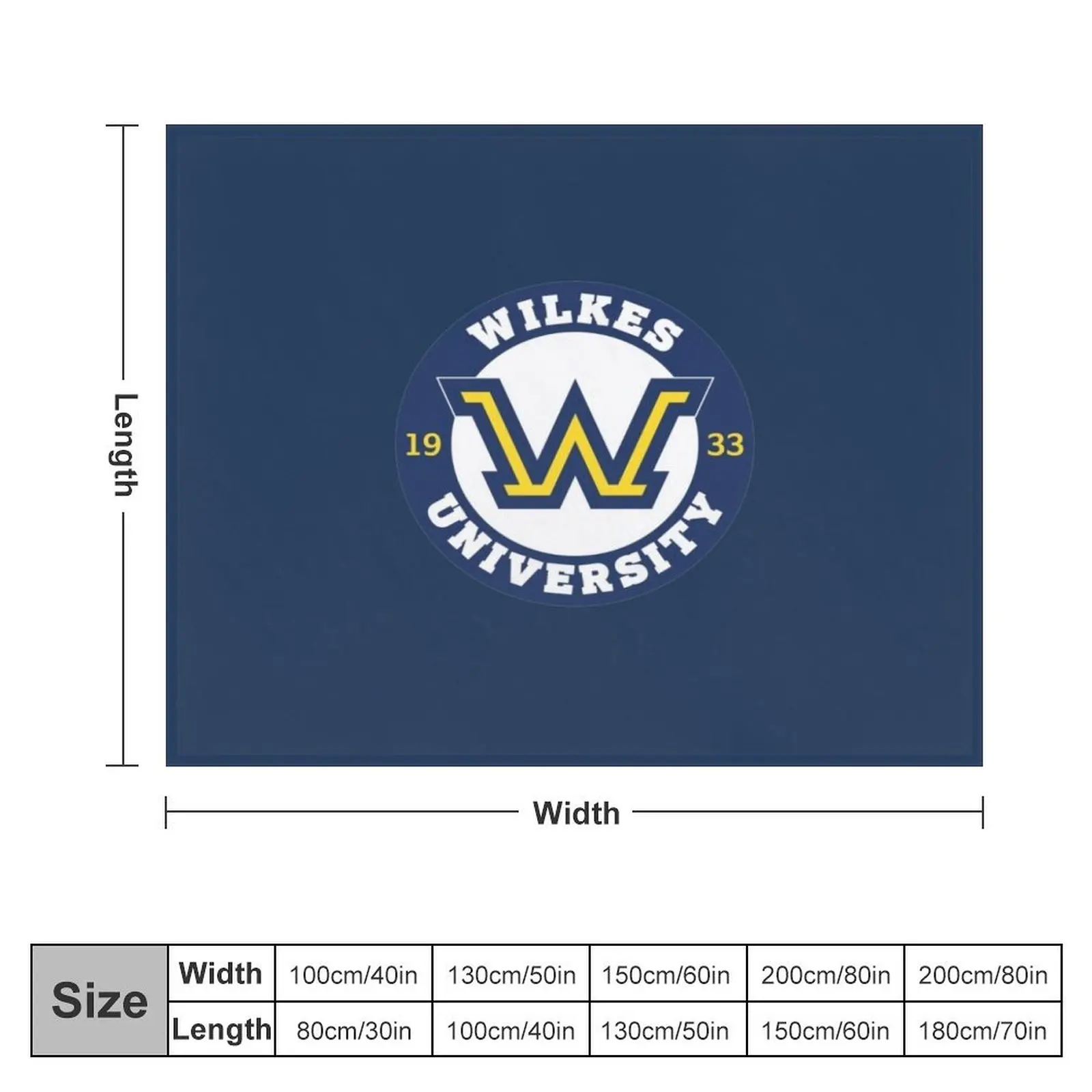 Wilkes university Throw Blanket Flannels Beach Decorative Sofa Blankets