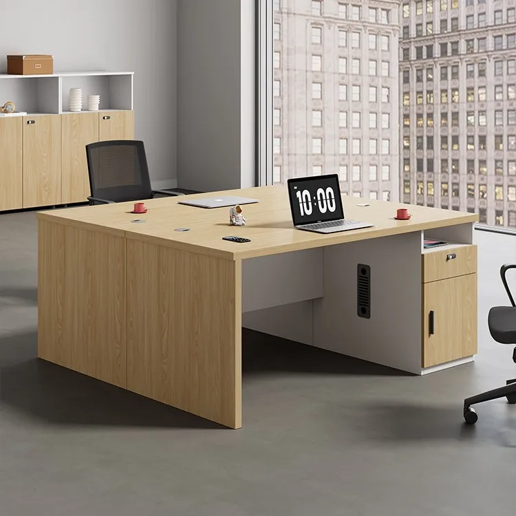 Staff Office Desk And Chair Combination 1.2 Meters 1.4 Meters Small Staff Seat Work Desk Office Single Computer Desk