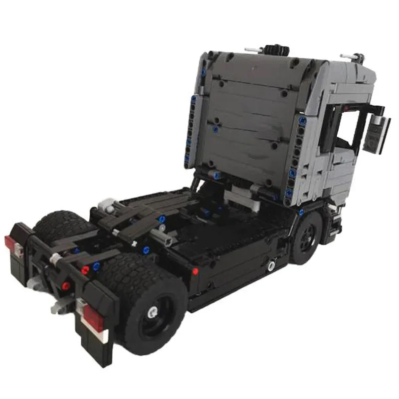 Classic Semi-trailer Truck Self-locking Building Block Model Building Puzzle Birthday Christmas Toy Gift Ornaments MOC-56923