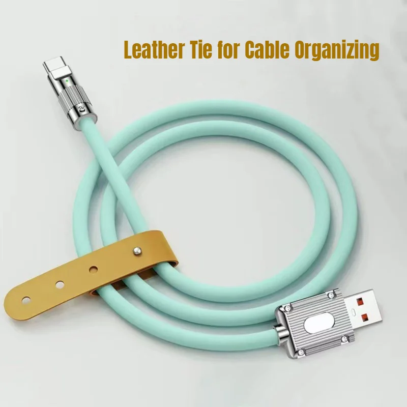 Kabel USB do szybkiego ładowania typu C Kabel Lightning Micro USB Miękki kolor Kabel do szybkiego ładowania 6A do iPhone Xiaomi Redmi