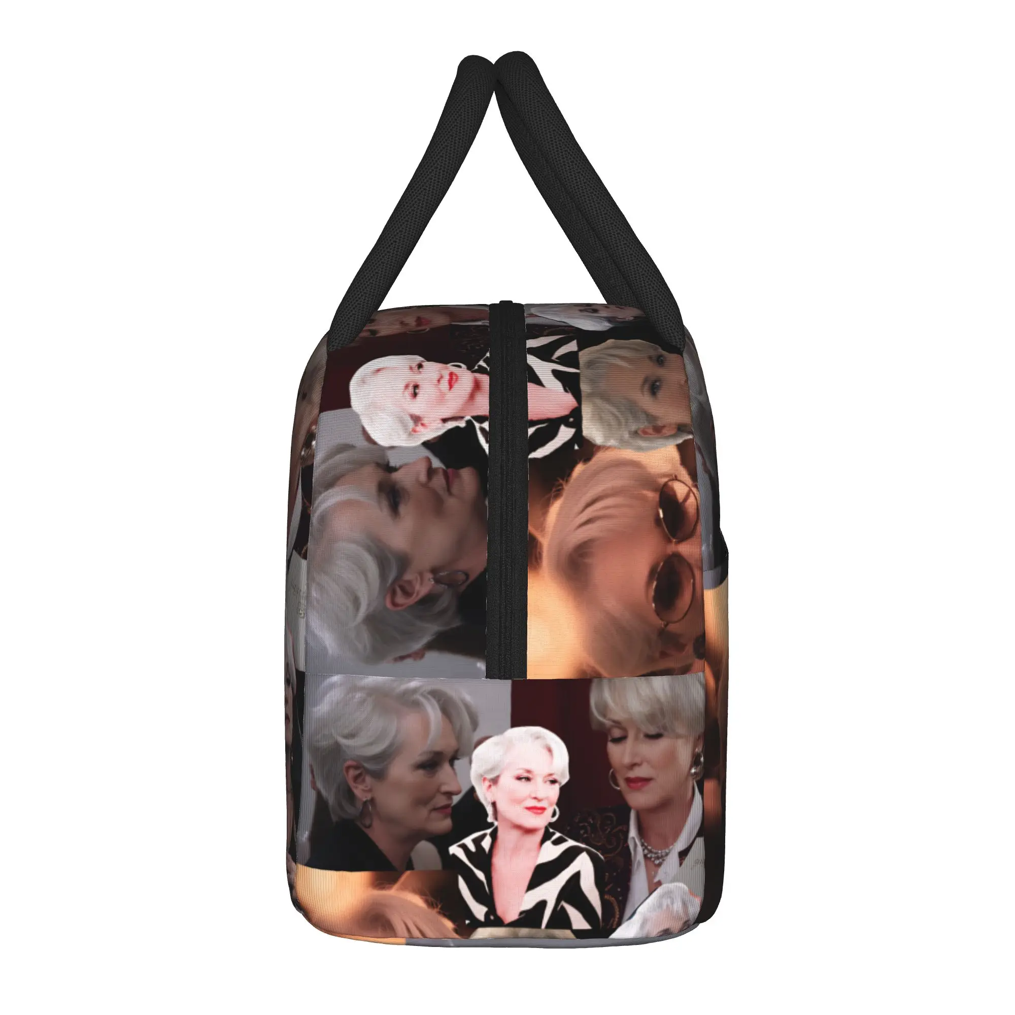 The Devil Wears Pradad Lunch Bag Film  Casual Lunch Box School Portable Tote Food Bags For Men Waterproof Custom Cooler Bag