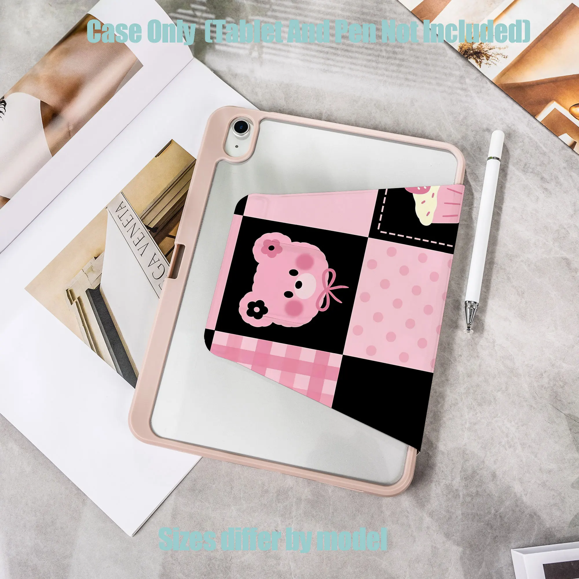 Shockproof TPU Tablet Protective Case with Pencil Holder Auto Sleep Wake for Apple /Samsung/Xiaomi/Redmi/Huawei/Honor