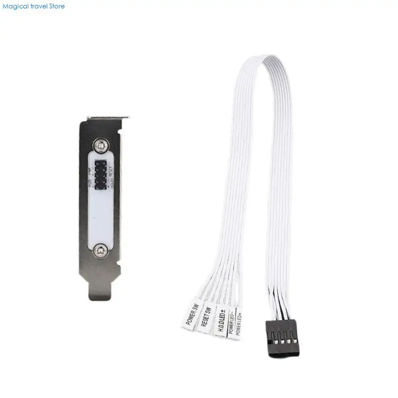 N2UB Universal Computer Case Power Switching 50cm Extension Cord With Metal Bracket For Water Cooling Wall Mounted