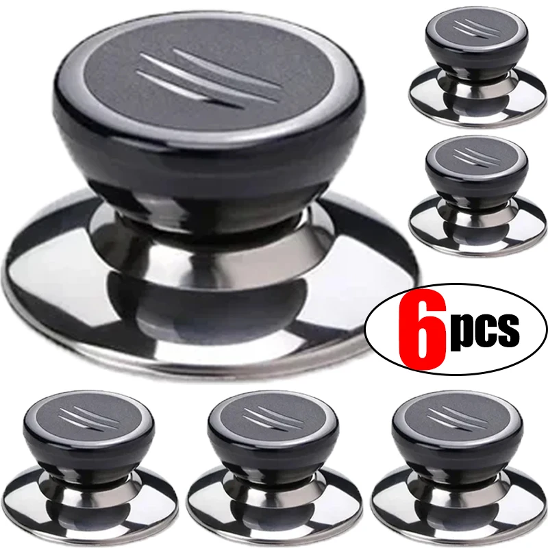 6/1pcs Kitchen Tools Replaceable Universal Pot Lid Handle Anti-Scalding Pot Lid Handle Pots Lid Head Kitchen Accessories Cap