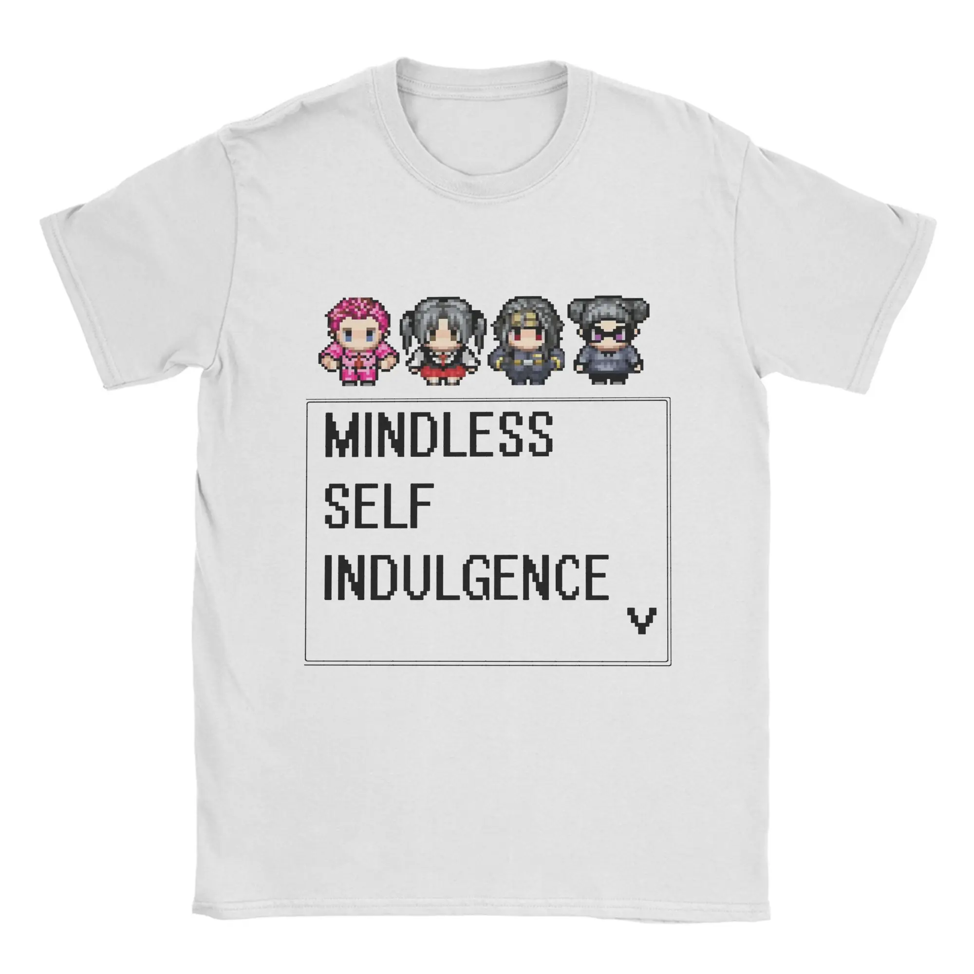 MINDLESS SELF INDULGENCE  T-Shirt for Men VIDEO GAME RETRO Humorous Pure Tee Shirt O Neck  Sleeve T Shirts New Arrival Clothes