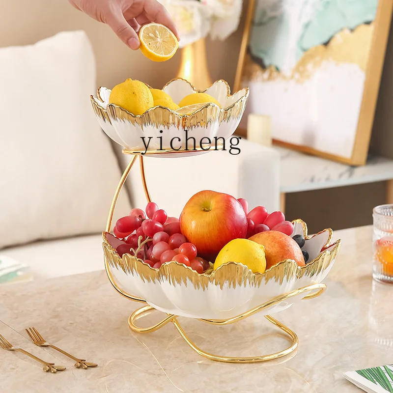 طبق فاكهة DY على الطراز الشمالي صندوق حلوى إبداعي حلي منزلية راقية لهدايا رأس السنة #5