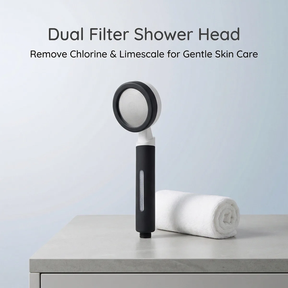 Filtro de Ducha Portátil para Agua Dura, Cartucho ACF + Inhibidor de Incrustaciones de Aminoácidos, Piel Más Suave
