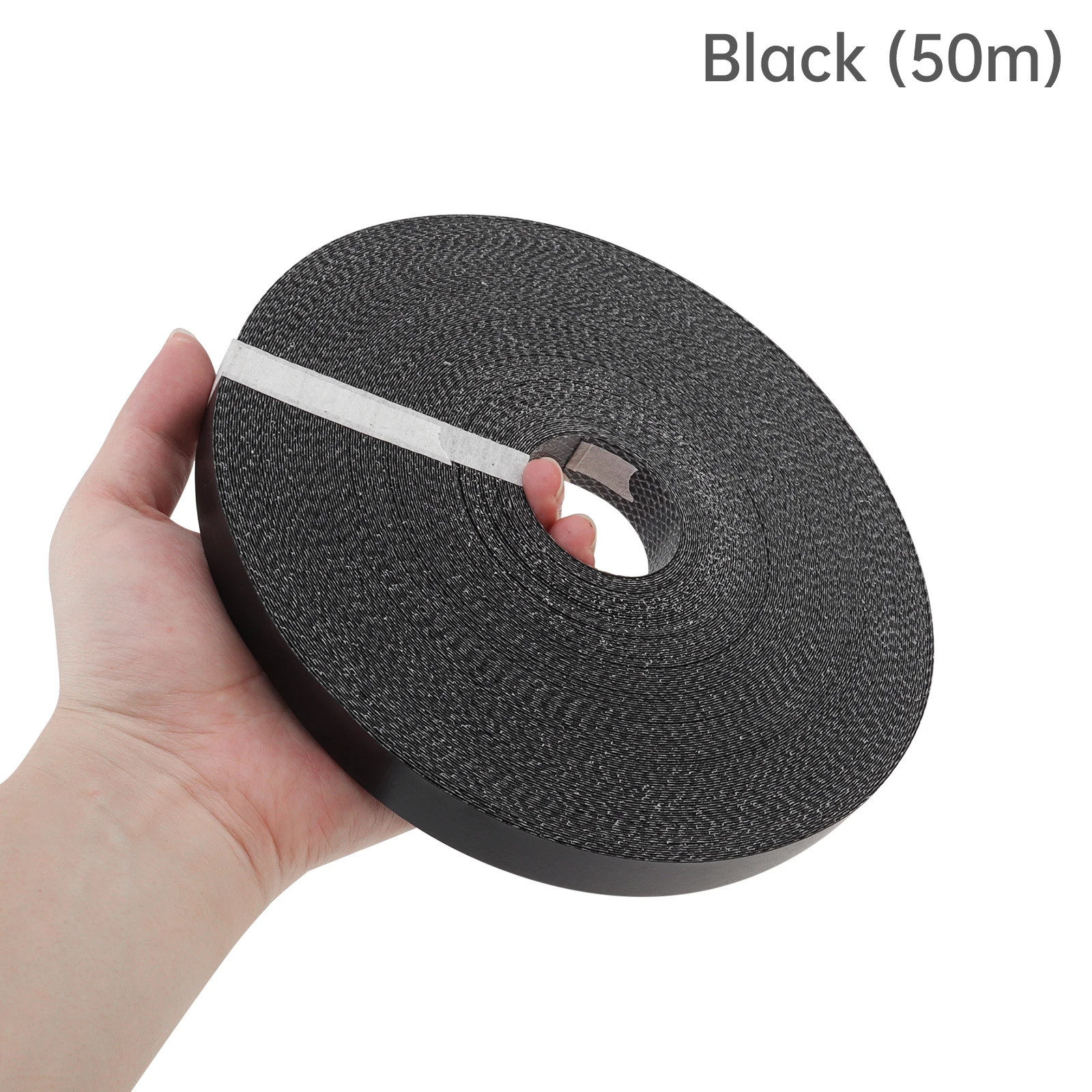 Pre-glued Veneer Edging 3/4 inch Black Melamine Edge Banding for Plywood Table / Cabinet