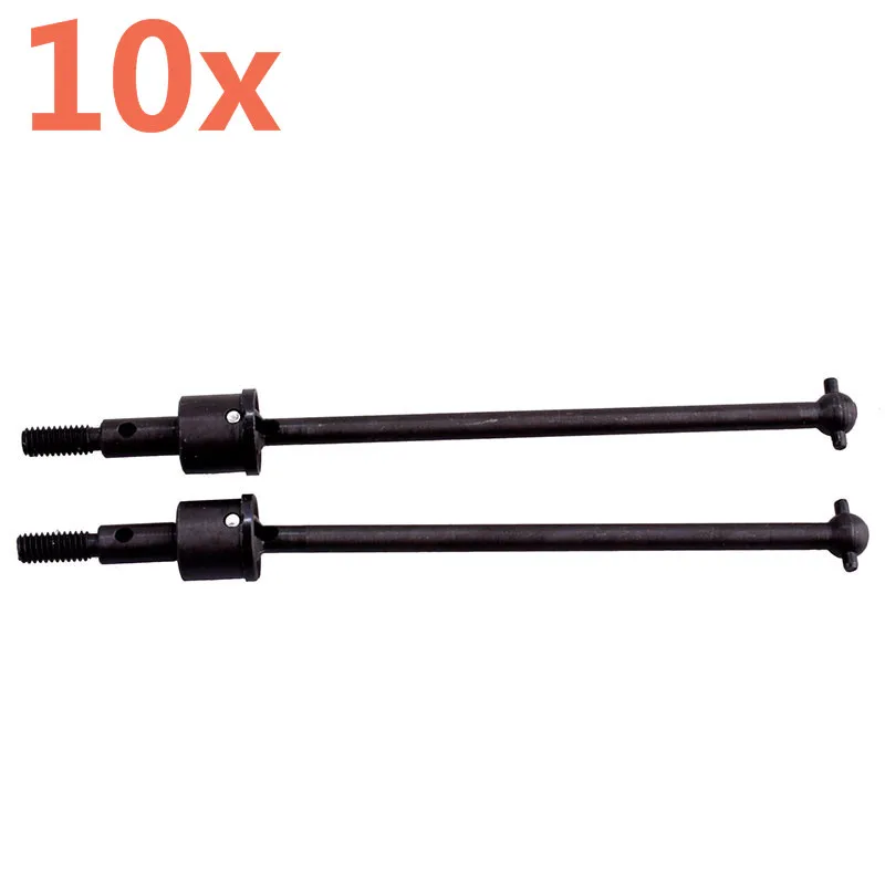 10Pcs RC Car Upgrade Parts 166015 Steel Universal Dogbone Shaft HSP For 1/10 Scale Models Off-Road Buggy