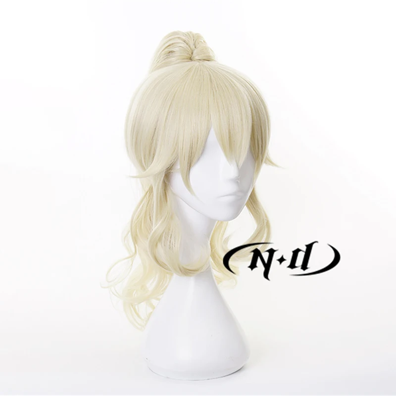 ND 진 코스프레 가발 헤어피스 겐신 임팩트 코스프레 헤어 가발 코믹콘 코스터 의상 테마 파티 내열성 합성
