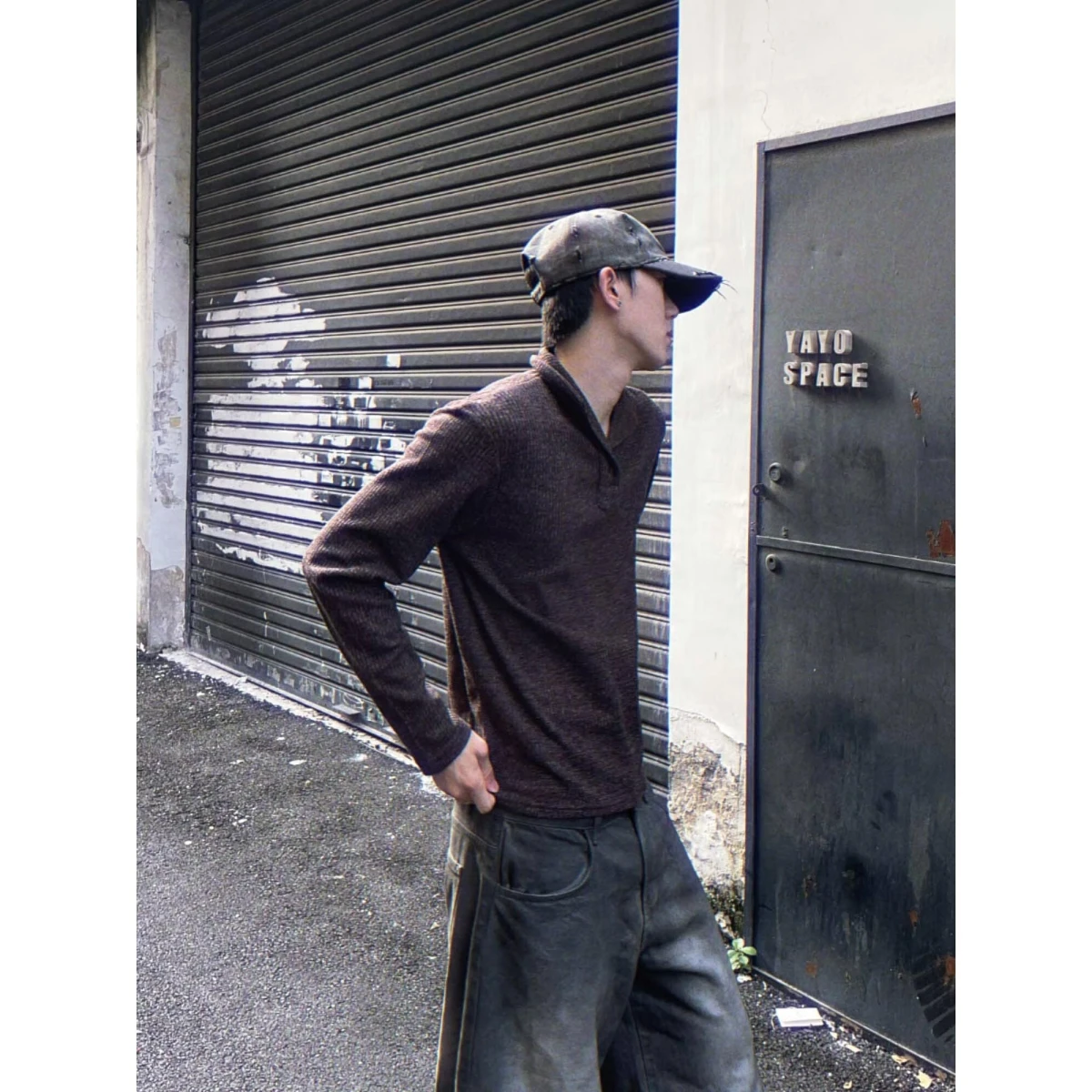 Suéter de Punto Estilo Americano con Cuello en V, Cárdigan para Hombre, Color Sólido, Casual, Hoado, Ropa de Abrigo de Invi...