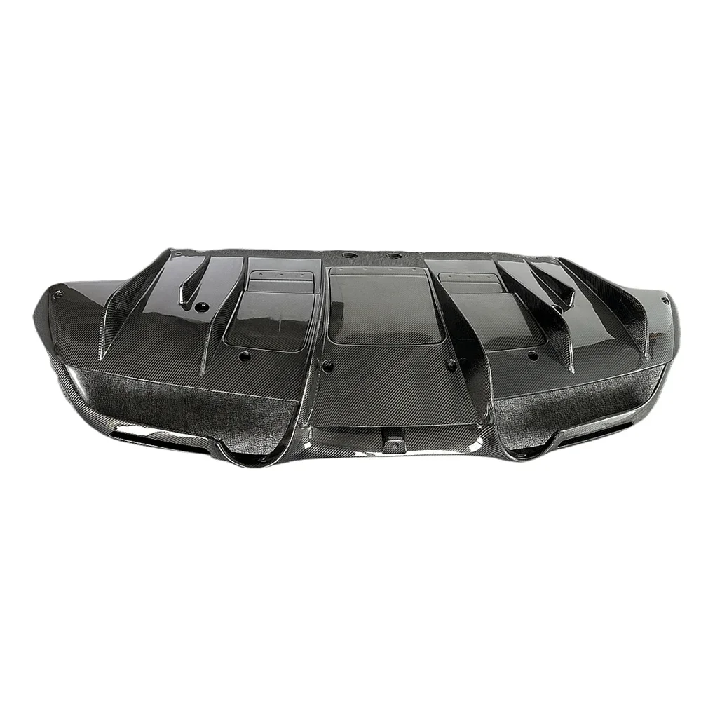 Lightweight OEM Style Dry carbon fiber rear diffuser flow around for Ferrari F8 car parts