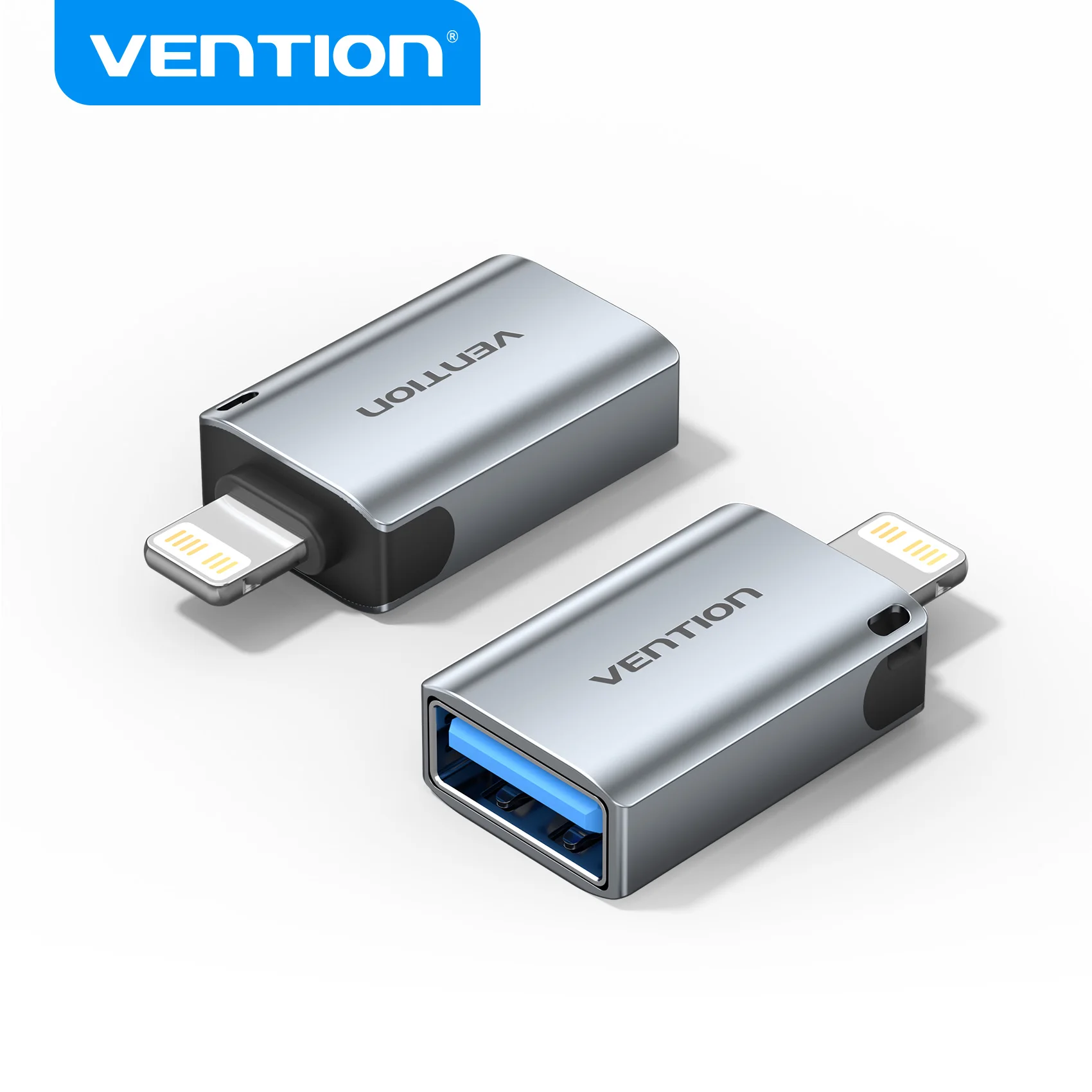 Vention Lightning OTG-Adapter Lightning-Stecker auf USB-A-Buchse Konverter für iPhone 14 13 12 iPad Xr Pro Max Lightning-USBA-Anschluss