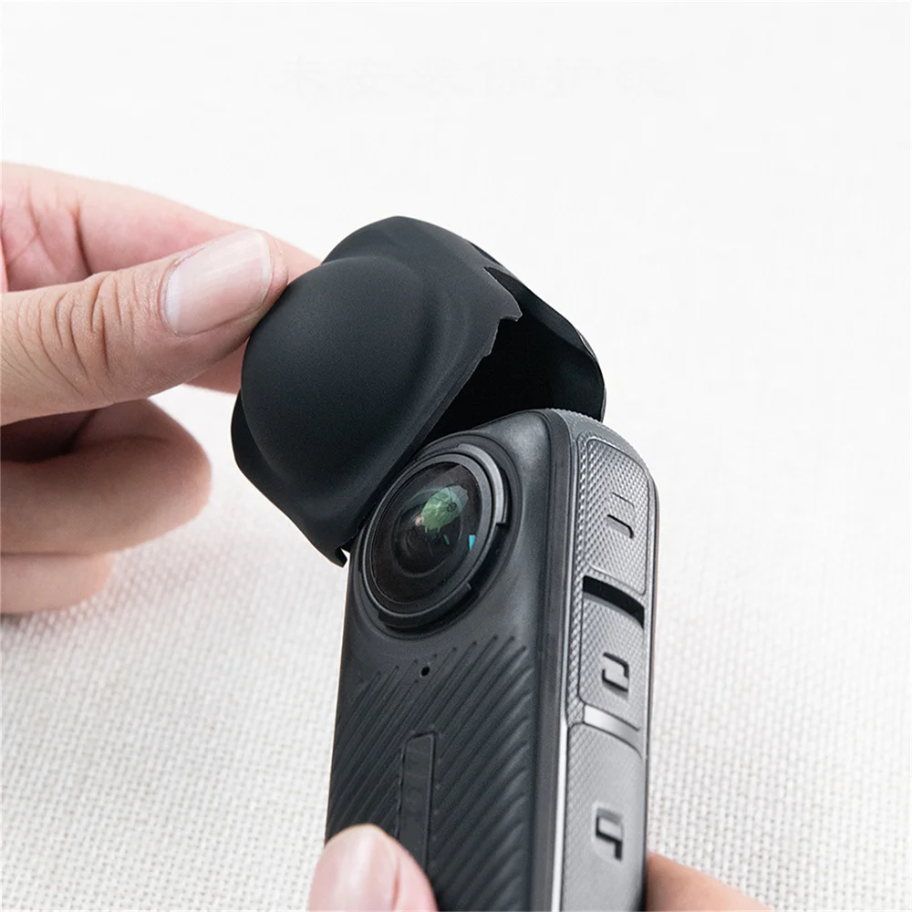 For Insta360 X4 Silicone Lens Cap Protective Cover Sports Camera Accessories