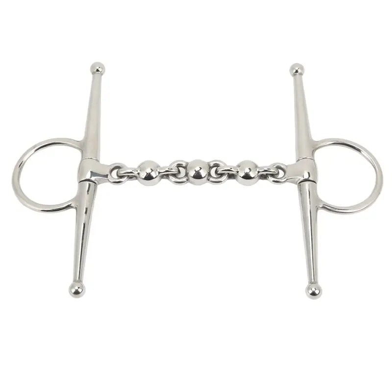 【STOCK】Prevents Biting Ball Design Stainless Steel Horse Tack Riding Bit, Equestrian Equipment For Horse Mouth