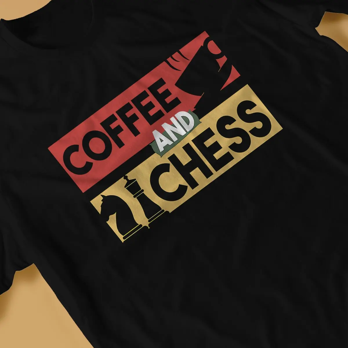 Coffee And Chess Essential Hip Hop TShirt Chess Design Casual Polyester T Shirt Hot Sale T-shirt For Men Women image 3